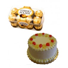 Pineapple Cake and Ferrero Rocher